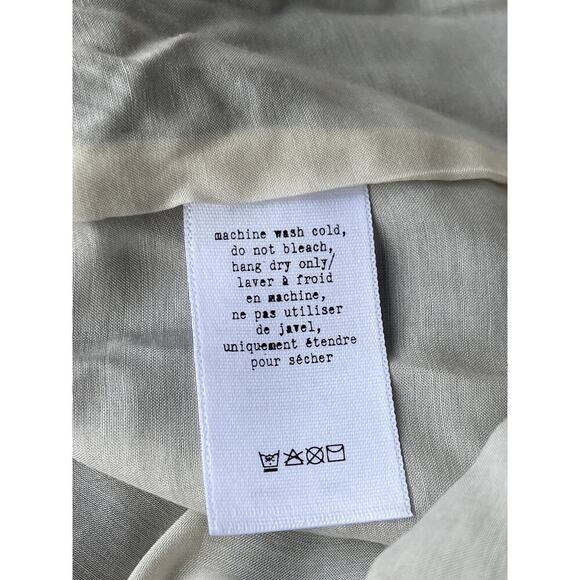 rag & bone Aubrey Black Sleeveless Top Sheer Overlay Silk Trim Blouse XS - Picture 6 of 14